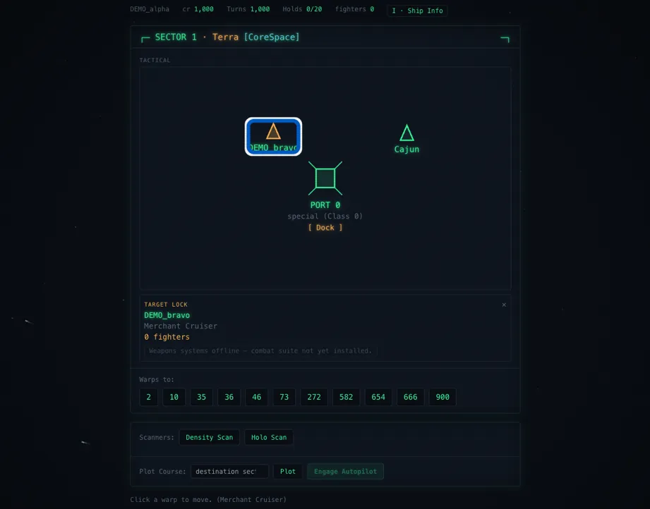Screenshot of WarpTrader