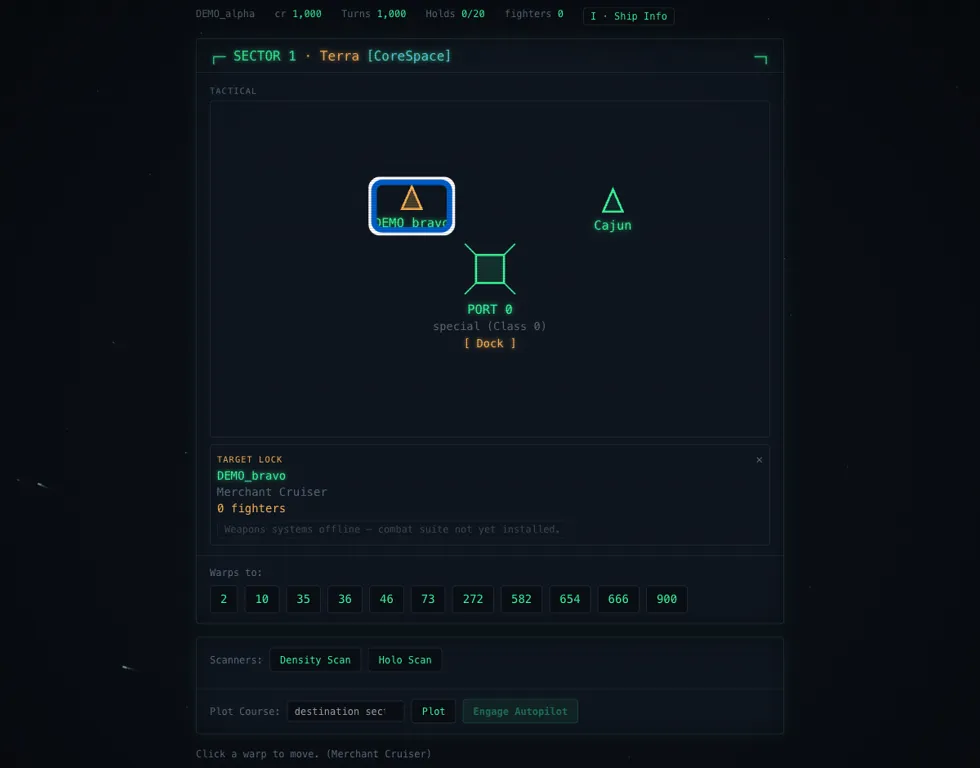 Screenshot of WarpTrader